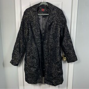 Gallery Velvet Flocked Coat Vintage Y2K